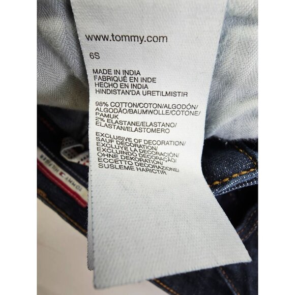 Tommy Hilfiger Size 6S Womens 29 Inch Inseam Bootcut Blue Denim 5 Pocket Jeans - Picture 6 of 12